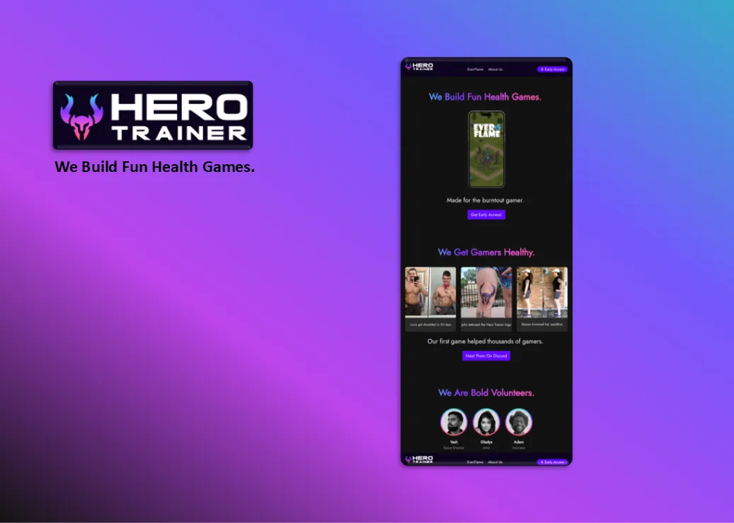Hero Trainer — product screenshot